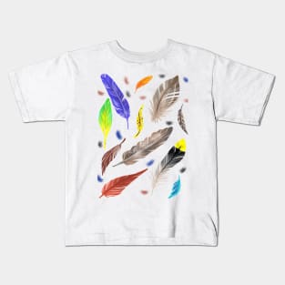 Bird feathers Kids T-Shirt